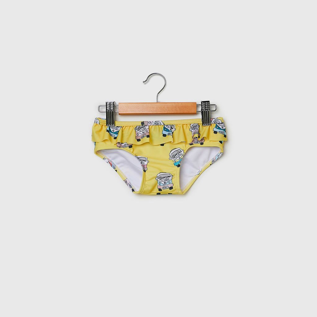 Yellow Kombi – Ruffle bikini brief