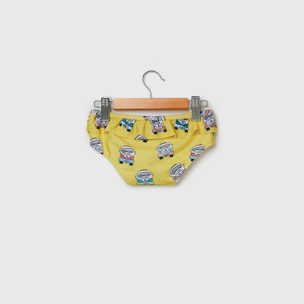 Yellow Kombi – Ruffle bikini brief