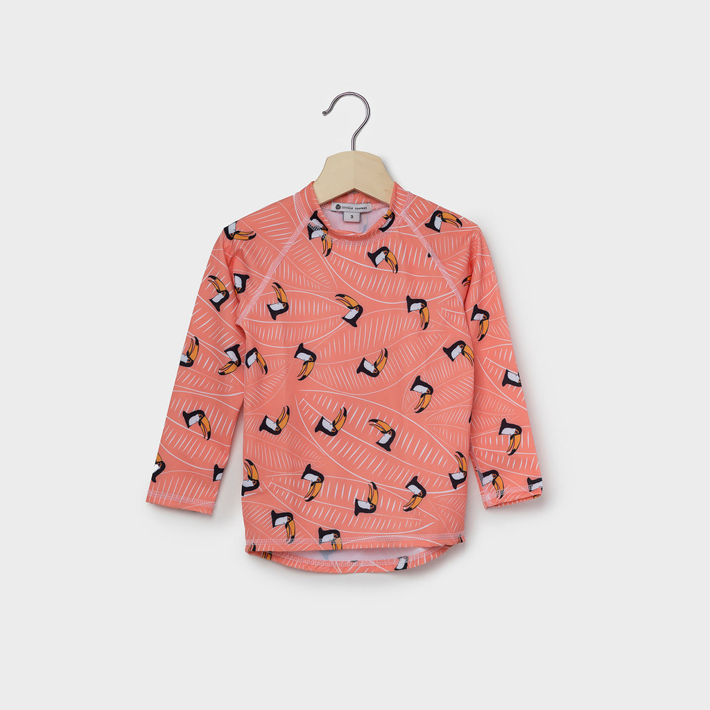 Peachy Toucan - Long sleeve rashie