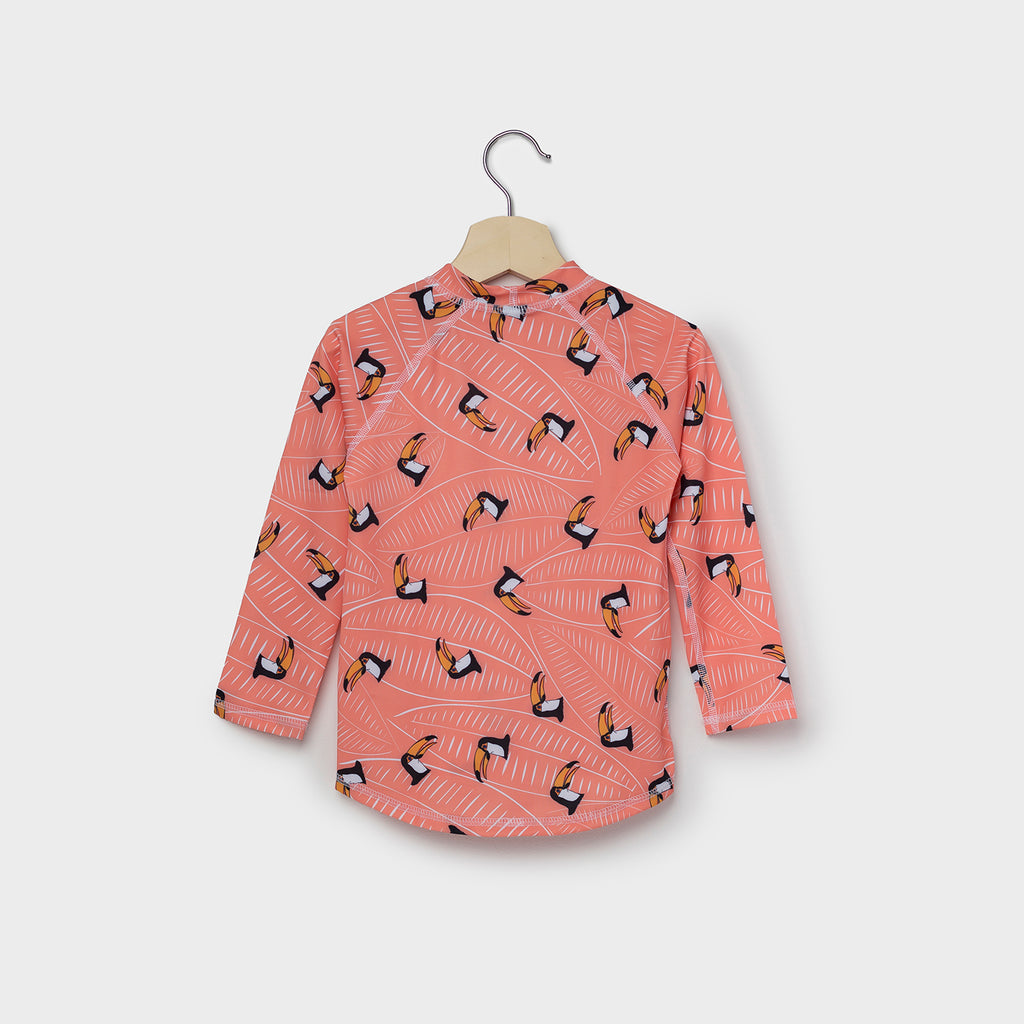 Peachy Toucan - Long sleeve rashie